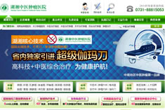 长沙网站制作案例,长沙网站建设案例:湖湘中医肿瘤医院